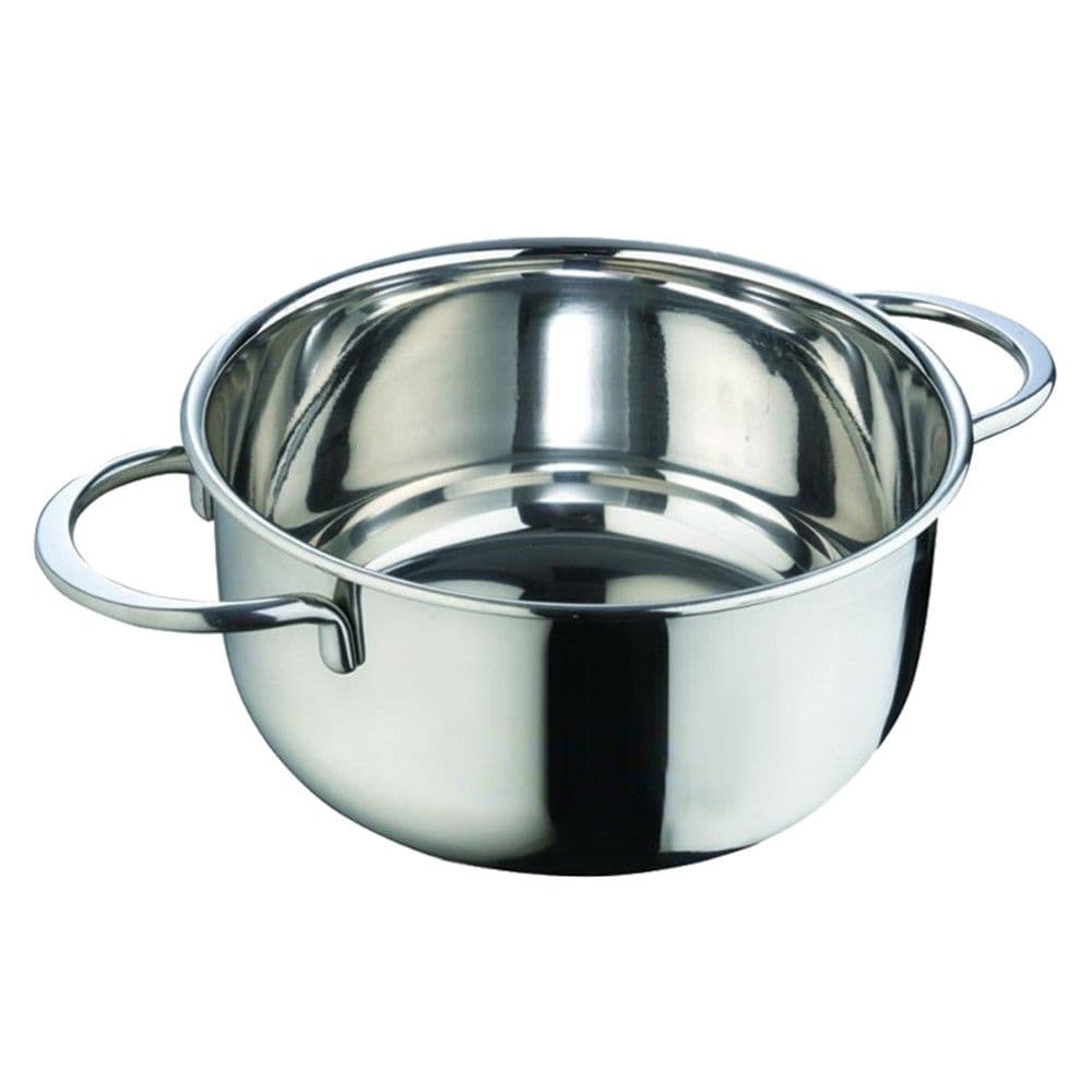 Tenxhere inoksi me induksion Etherna, inoks 18/10, argjendi, Dia.28 cm / 8.9L