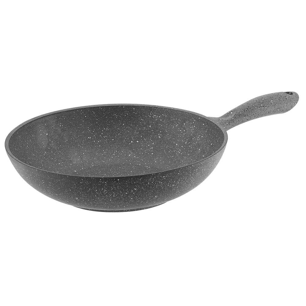 Tigan WOK graniti Germanitium, alumin, gri, Dia.28x22 cm