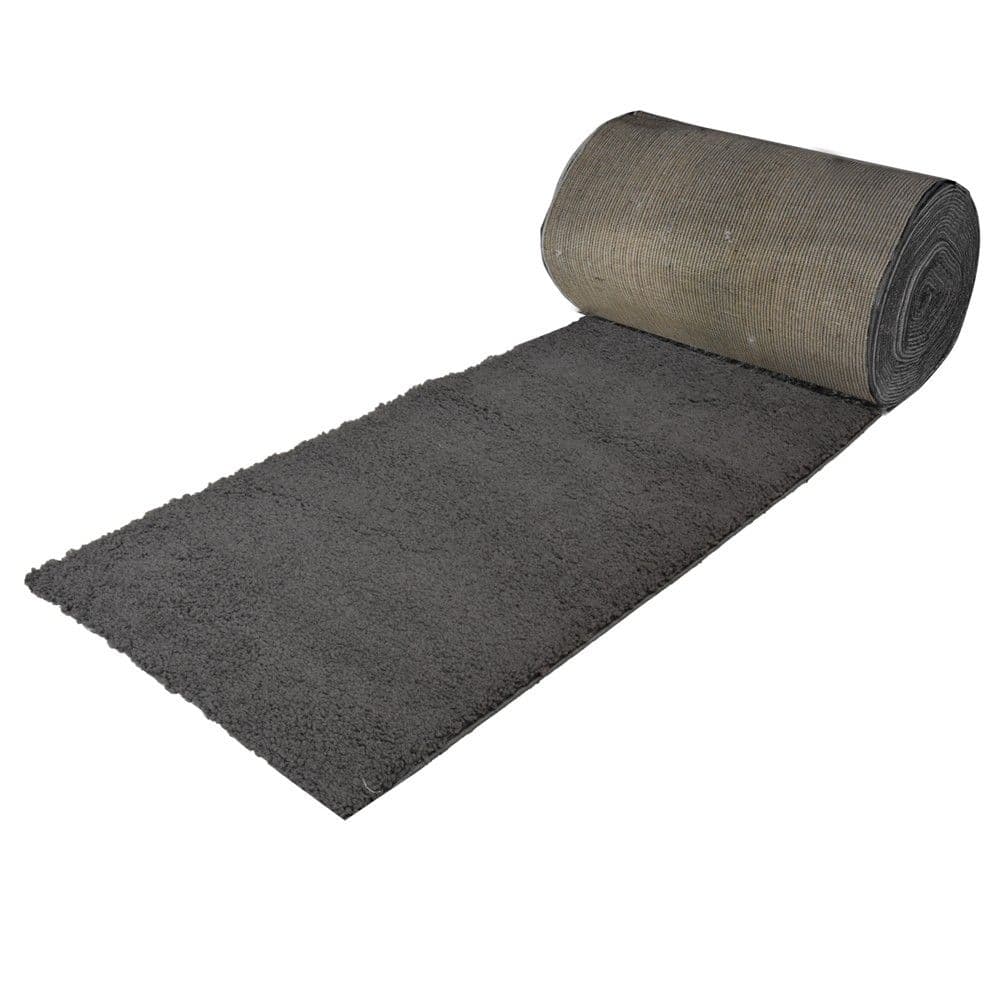 Rrugicë shagi Rossi, modern, fije sintetike, gri, 80 cm