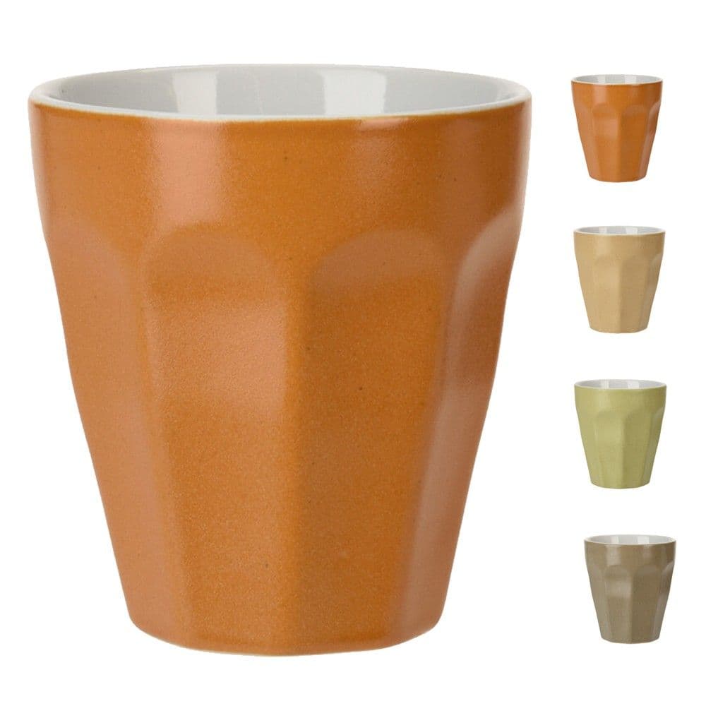 Set filxhan pa bisht (PK 4), porcelani, ngjyra të ndryshme, 250 ml