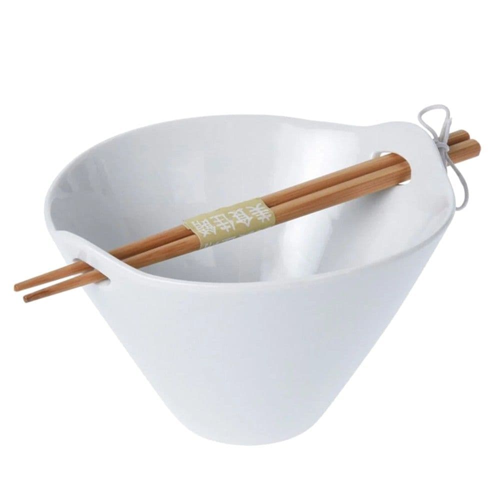 Tas për noodles, qeramikë, e bardhë, Dia.16 cm