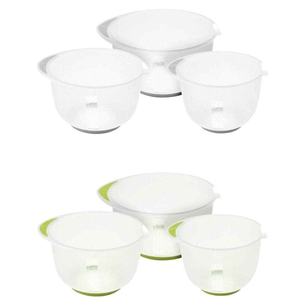 Set tasa përzierës/miksues (PK 3), plastike, transparente, 1.5+2+2.5 Lt