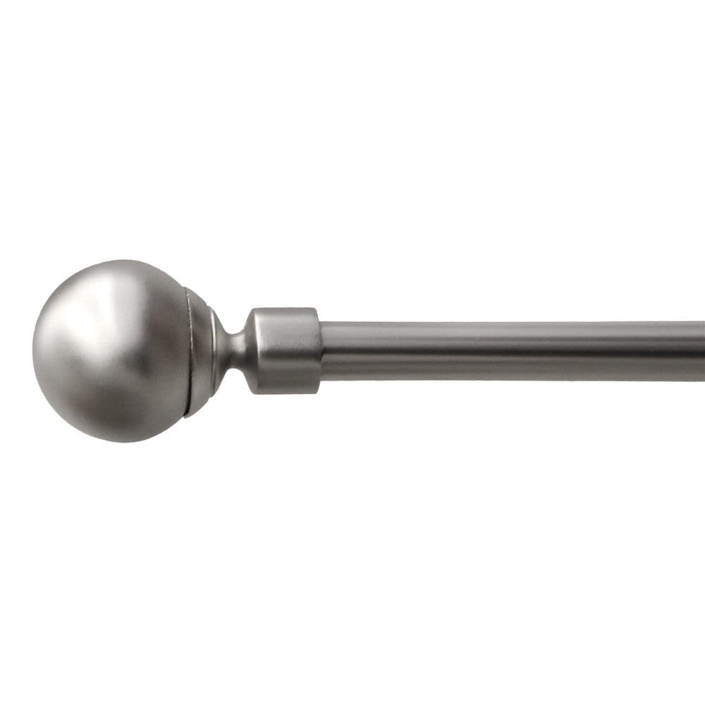 Shufër perde me zgjatim fundore qelqi, metalike, argjendi, Dia.16/19mm / 120-210 cm