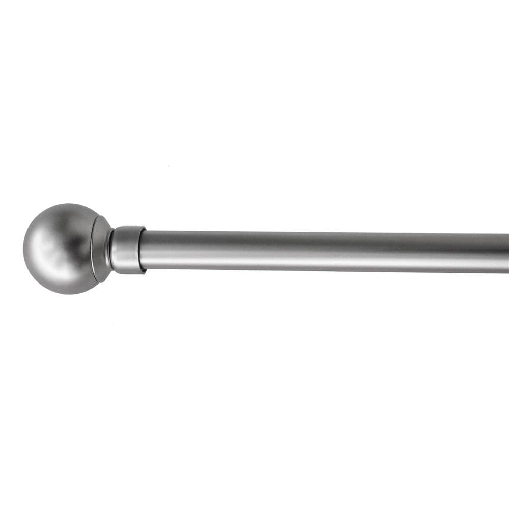 Shufër perde me zgjatim fundore qelqi, metalike, argjendi, Dia.25/28mm / 120-210 cm