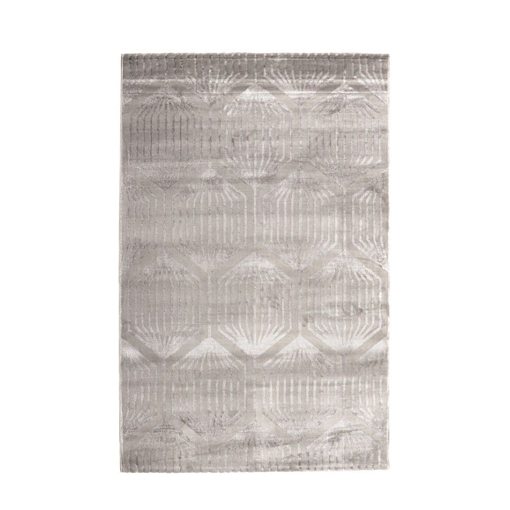 Tapet Opera, modern, poliestër dhe hitset, gri e hapur, 160x230 cm