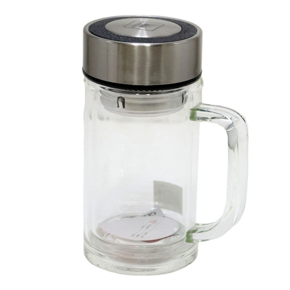 Gotë lëngje/uji, qelq/plastikë, transparente, Dia7xH16cm / 340ml