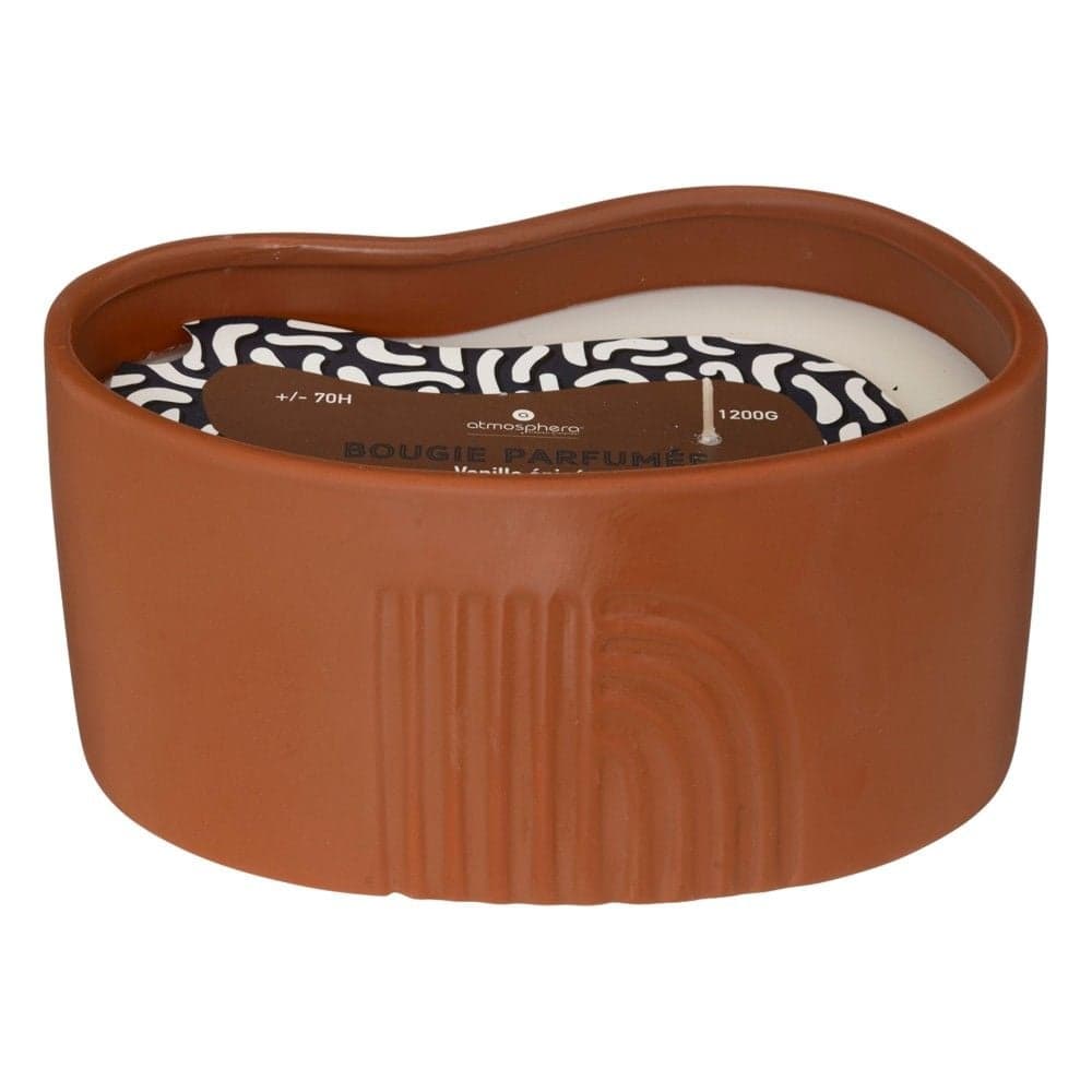 Qiri aromatik me mbajtese qeramike, arome Vanilje, ngjyre e badhe, 21.5xH14 cm / 1.2 kg
