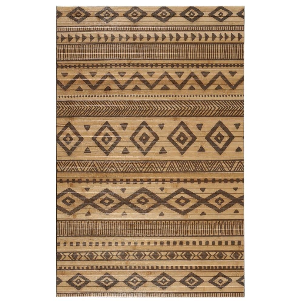 Tapet bambu Etnic Natural, kafe/e zezë, bambu, 140x200 cm