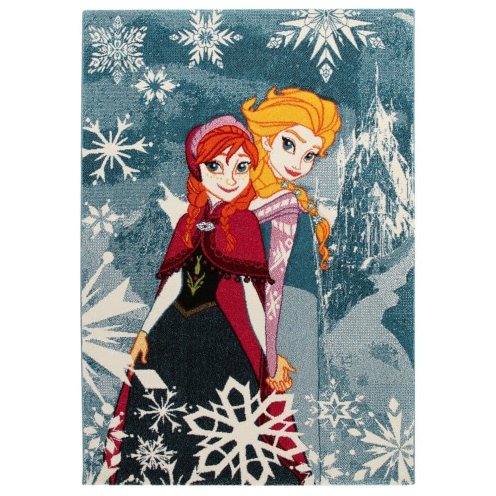 Tapet për fëmijë Disney Frozen, modern, fije sintetike, ngjyra të ndryshme, 133x190 cm