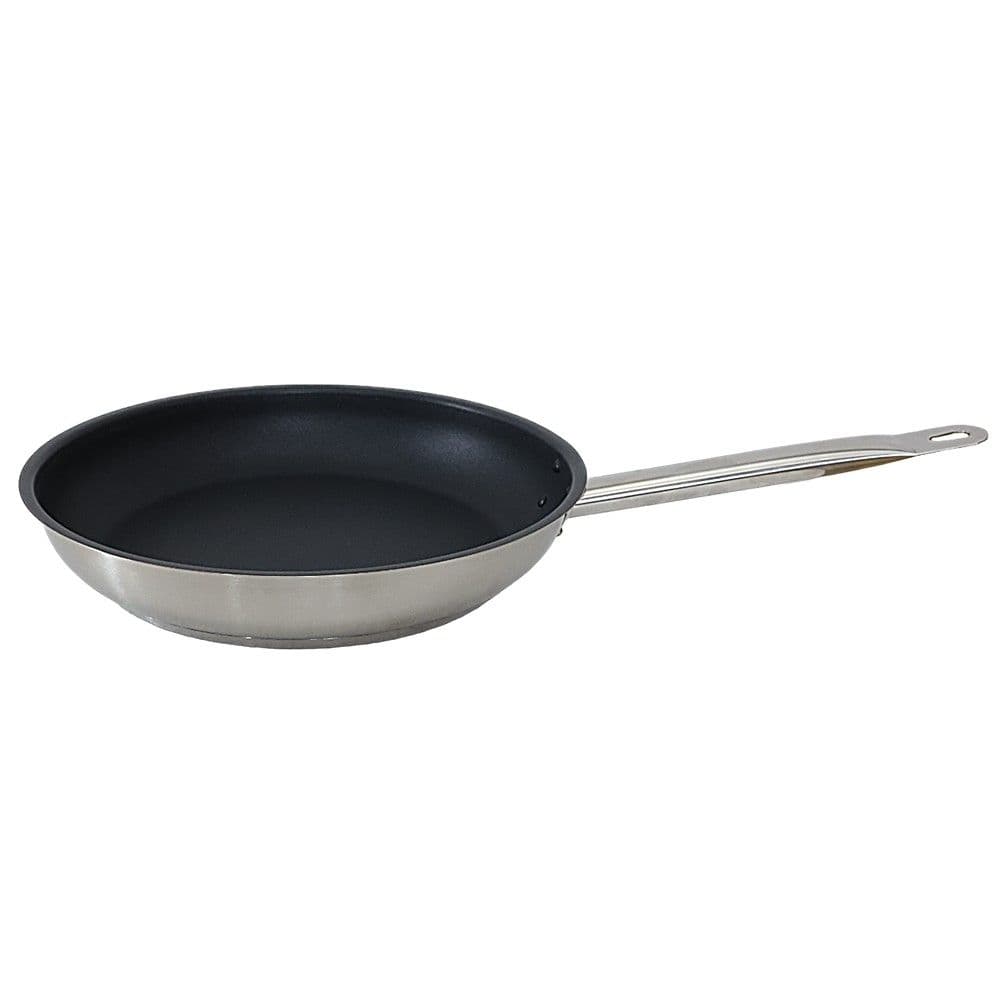 Tigan me induksion me veshje kundrangjitjes me një dorezë, inoks 18/10, argjend, Dia.32xH5.5cm