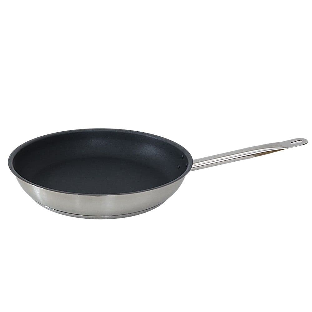 Tigan me induksion me veshje kundrangjitjes me një dorezë, inoks 18/10, argjend, Dia.36xH6cm