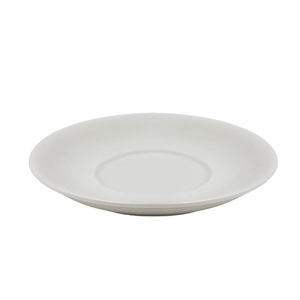 Pjatë filxhani kafeje, qeramikë, e bardhë, Dia.11.5 cm