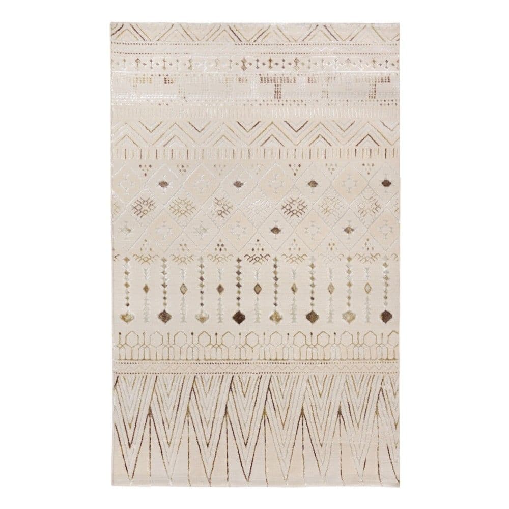 Tapet Lowa, modern, poliestër, krem, 160x230 cm