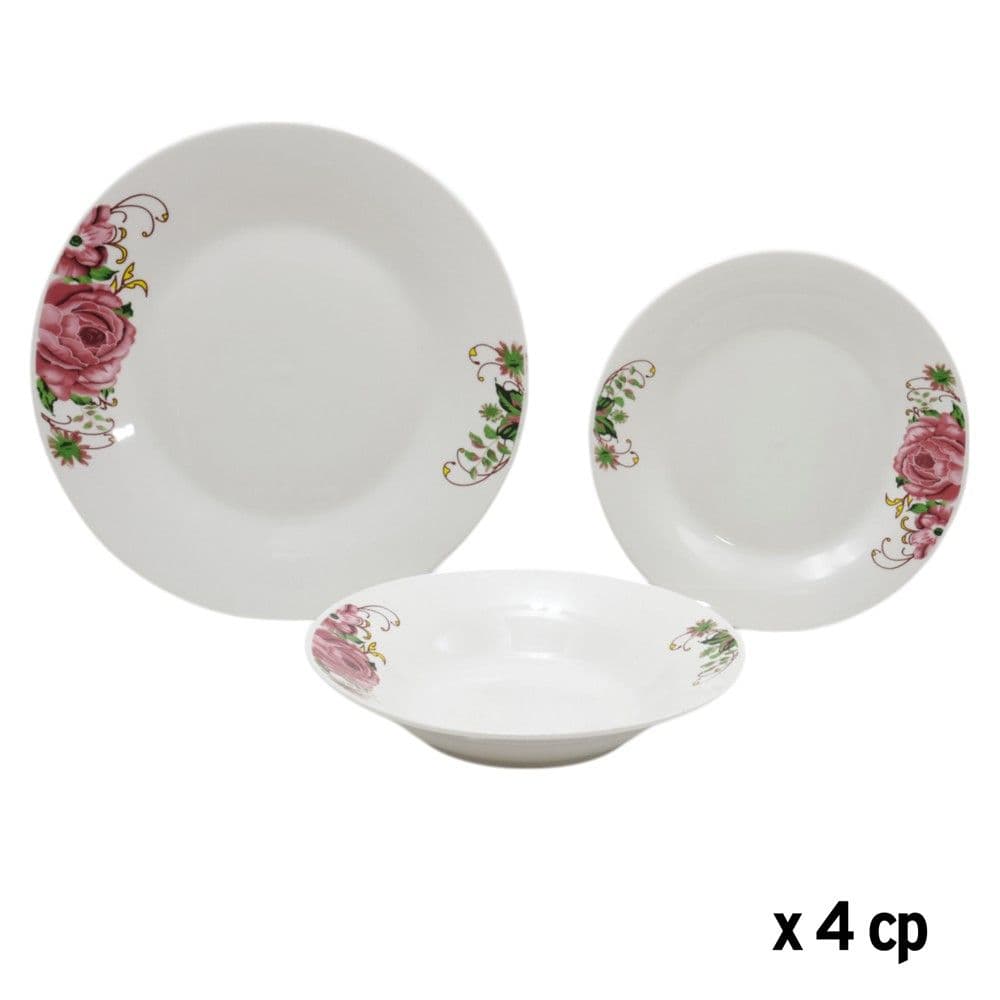 Set pjata Roma (PK 12), porcelan, e bardhë, Dia.26.5/20/20 cm