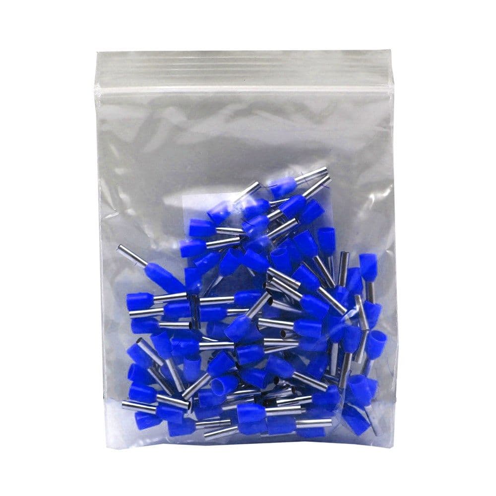 Terminal i izoluar tub, 2.5 mm², bakër/plastik, 100 cop/pako, blu
