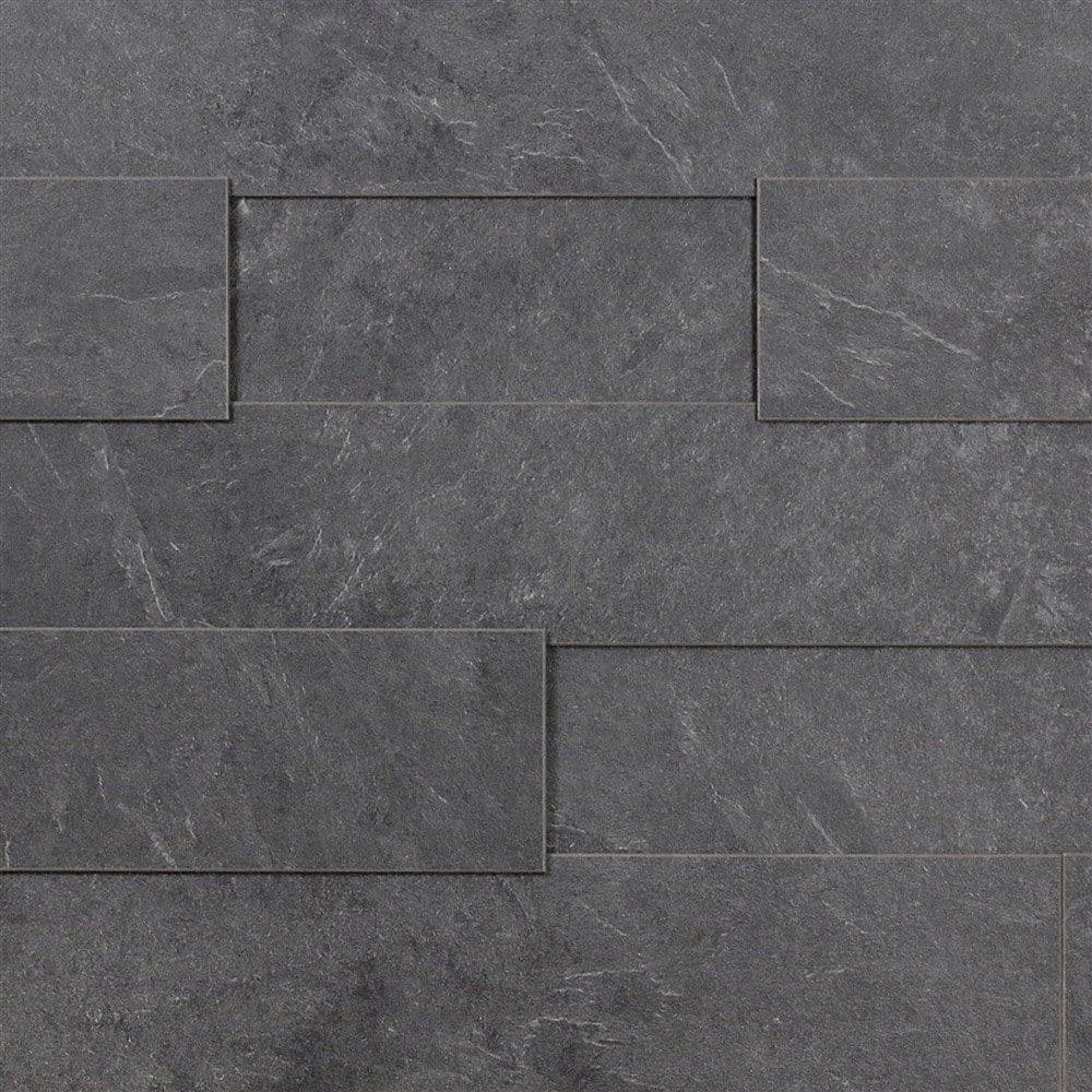 Parket laminat për veshje muri dhe tavani, 1296x132x12mm, 3D efekt, AC4/32, dekor 8475 Mustang Slate, 1-kuti=1.37 m²