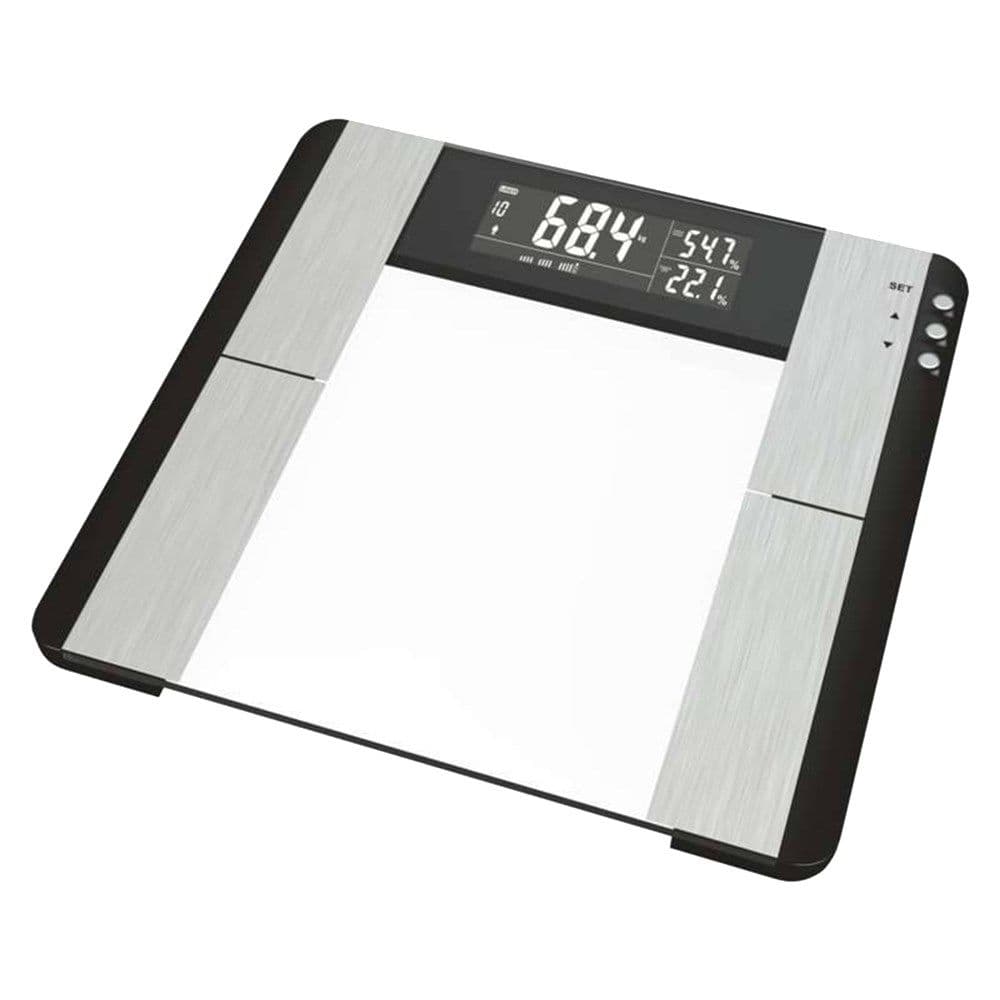 Peshore personale digitale, Emos, 100gr - 150kg max, kg, lb, St, 2xAAA, xham i temperuar, 2x32x33 cm