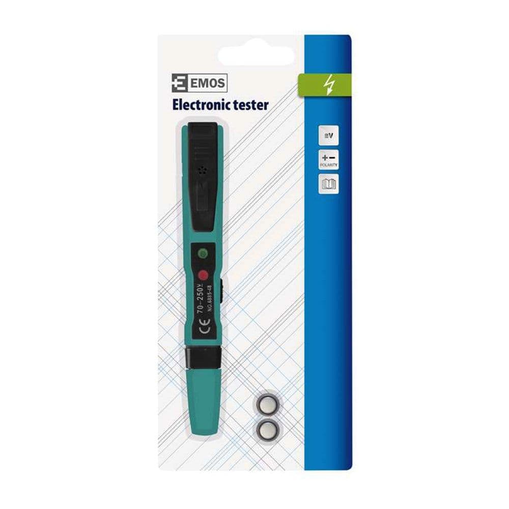 Detektor tensioni, 0 to 250 V DC, 70 to 250 V, 0–60 Hz, optik + akustik, 2×LR44
