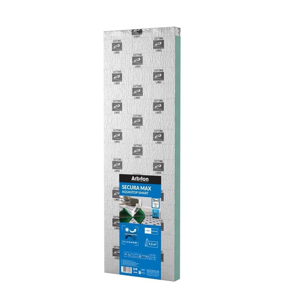 Nënshtrese për parket laminat dhe druri, Secura max aquastop smart, XPS/PET, 4.7x1.18x5mm, 1-pack=5.5m²