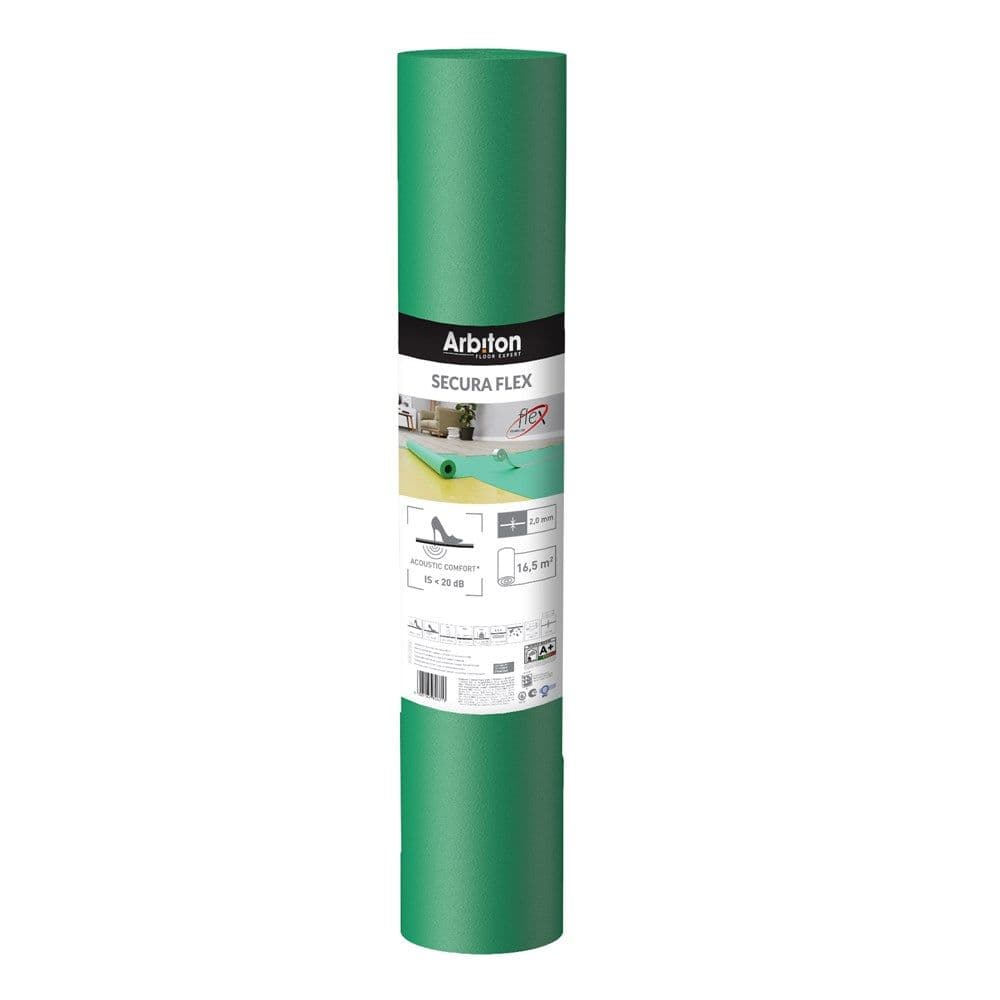 Nënshtrese për parket laminat dhe druri, Secura flex, XPS, 15x1.1x2mm, 1-pack=16.5m²