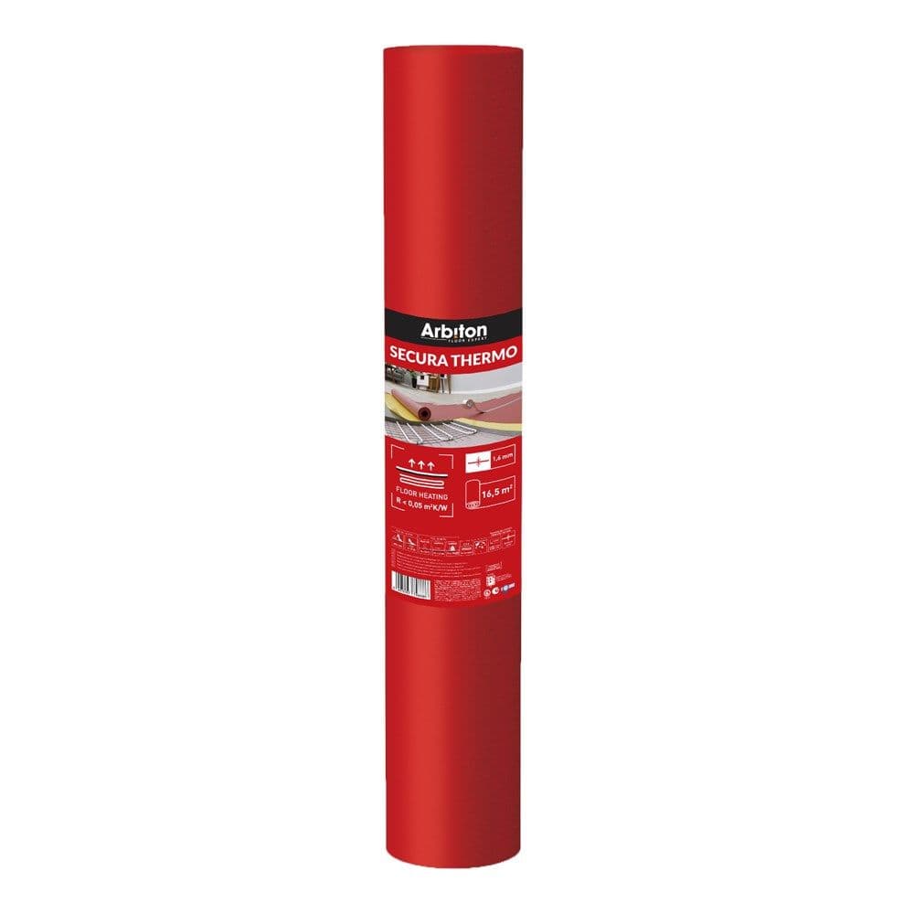 Nënshtrese për parket laminat dhe druri, Secura thermo, XPS, 15x1.1x1.6mm, 1-pack=16.5m²