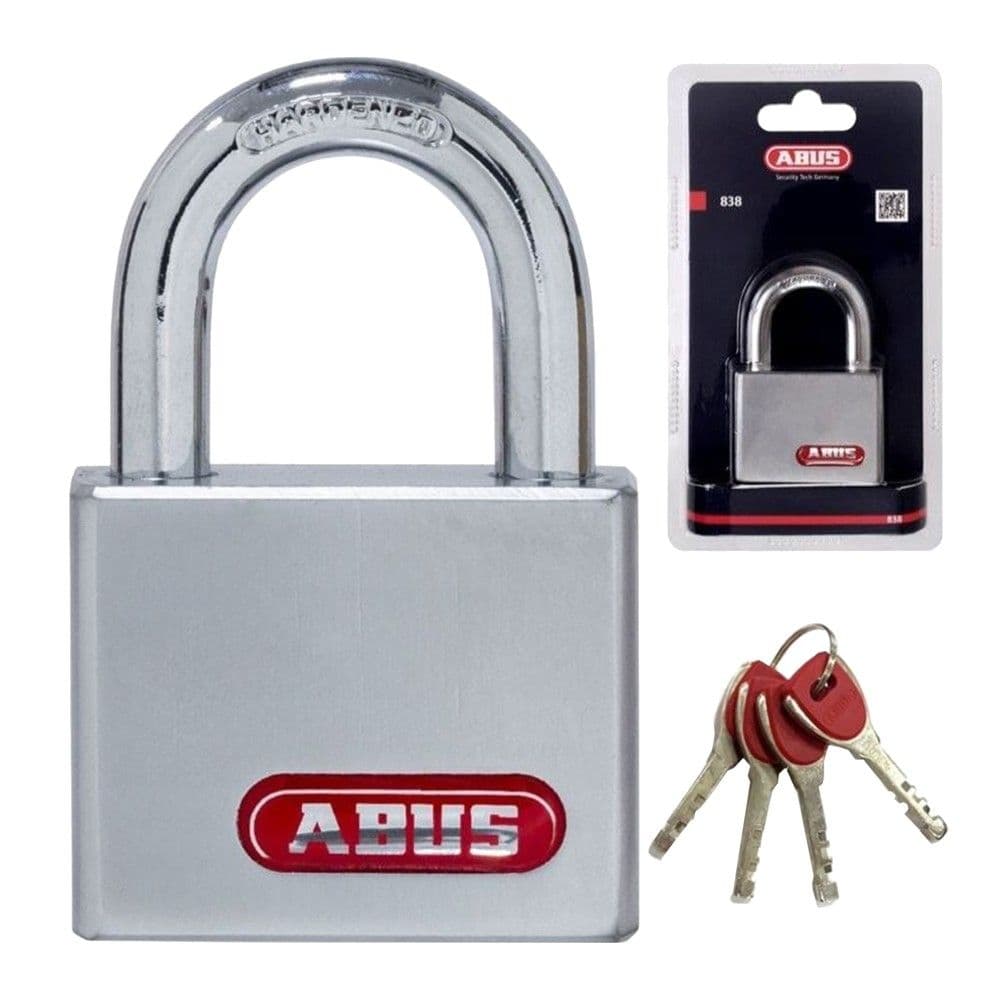 Dry Abus, 838/50 B, trup kompakt prej çelik, haku çelik i fortë special, me çelësa