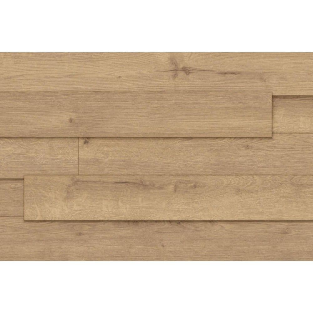 Parket laminat për veshje muri dhe tavani, 1296x132x12mm, 3D efekt, AC4/32, dekor K236 Sundance Oak, 1-kuti=1.37 m²