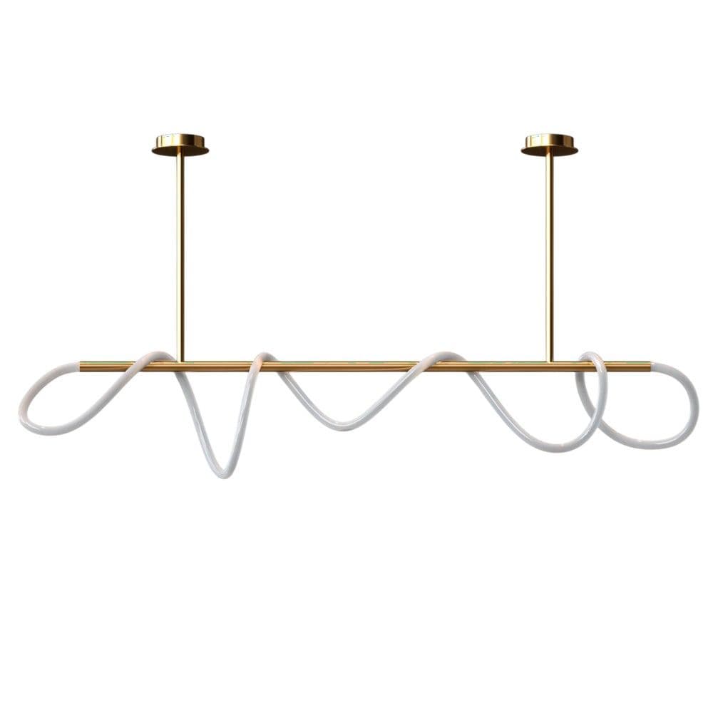 Ndricues I varur LED, 47W, 3000-6400K, 3700lm, L.80cm, H.30cm, alumin/silikon, gold
