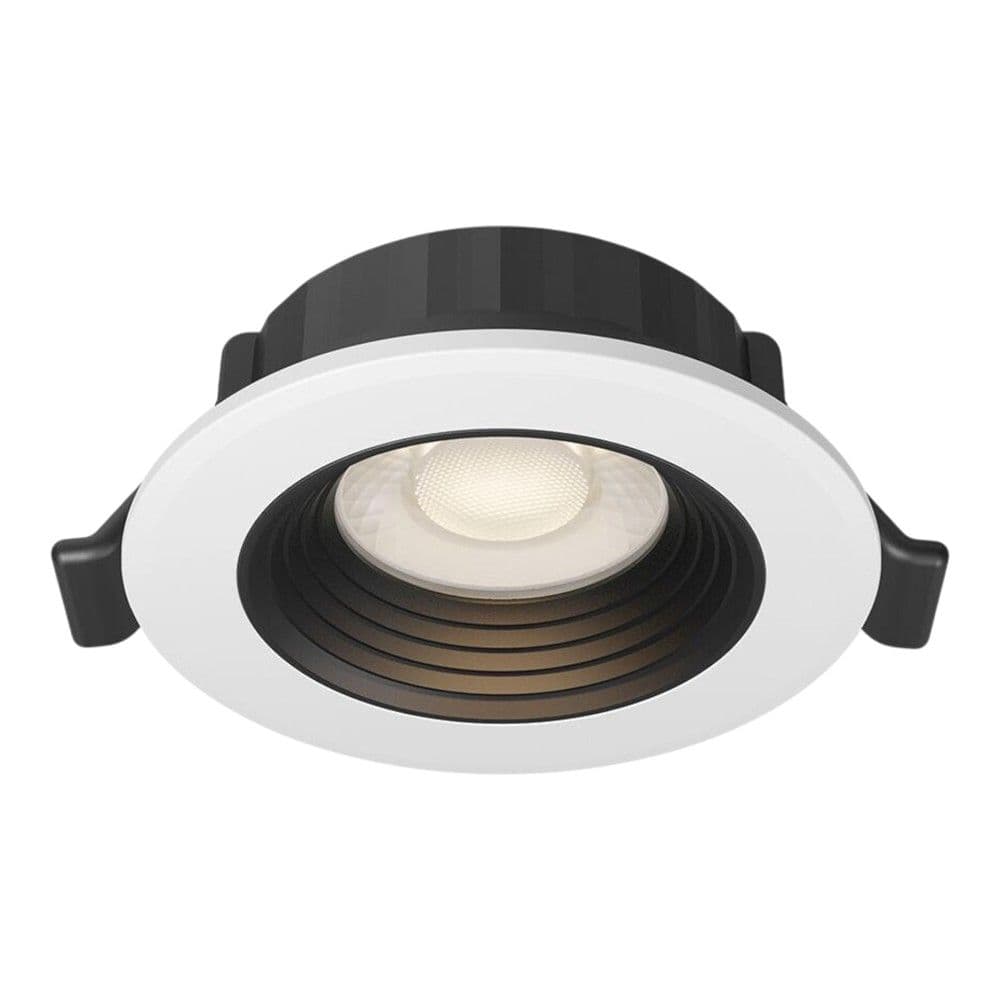 Spot rrethor, LED, 6.5W, 630lm, 3000-6400K, D.8.5cm, H.3cm, plastike, e bardhe, IP20