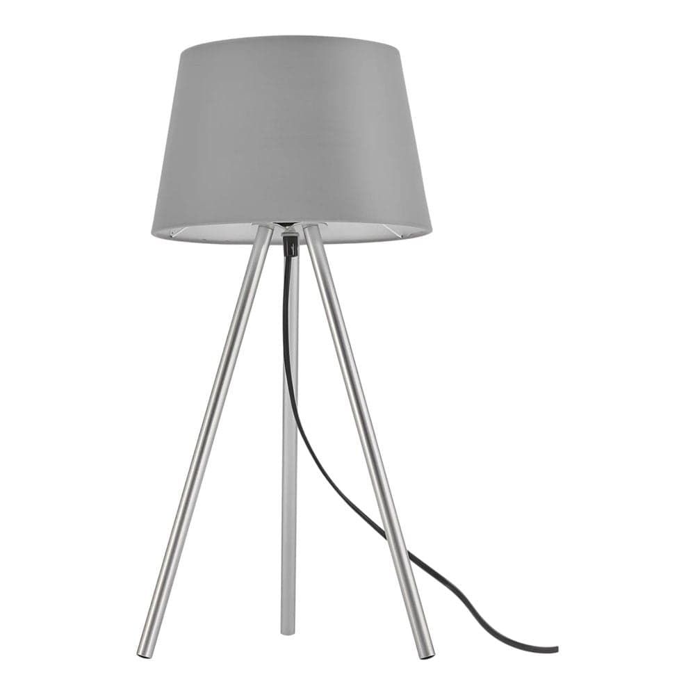Ndricues tavoline, E27, metal/tekstil, D.23cm, H.48cm, gri