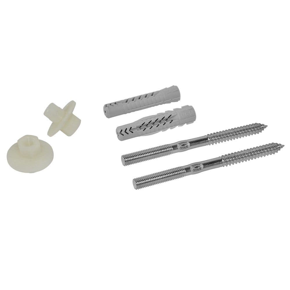Upe plastike+Vidë e kromuar me dado plastike + tap maskimi e zinkuar M10 x 140