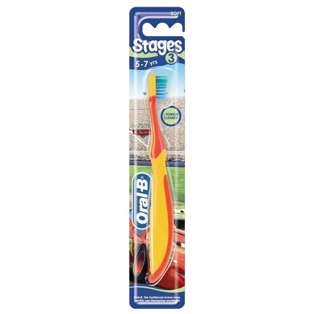 Furçë dhëmbësh për fëmijë, Oral-B, plastikë dhe fije sintetike, 18 cm, mikse, 1 copë