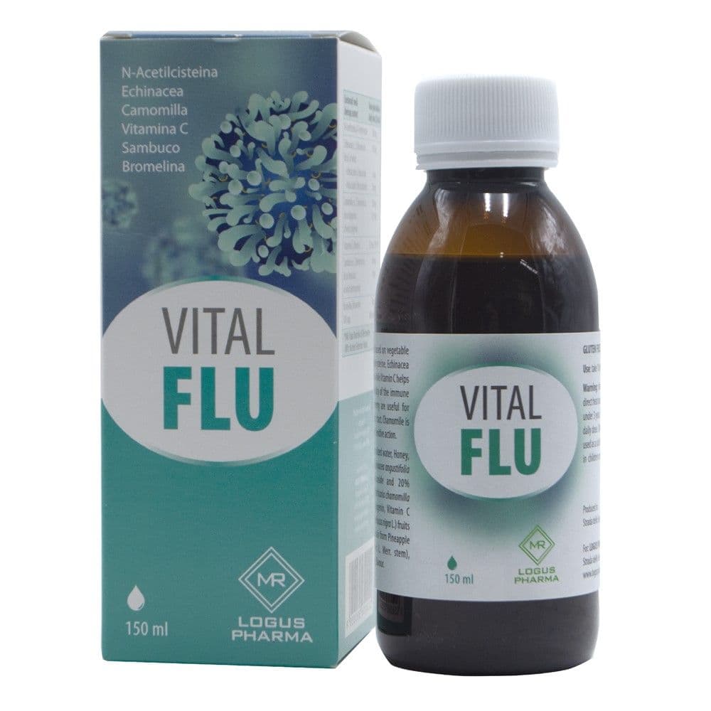 Shurup me bazë bimore, për trajtimin e gjendjeve gripale, Vital Flu Syrup