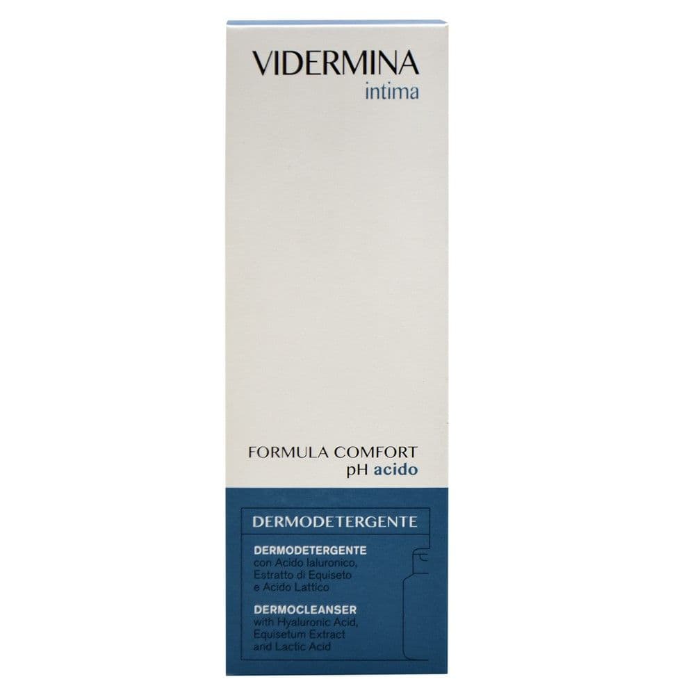 Vidermina Intima Pastrues intim me acid hialuronik, ekstrakt ekuisetum dhe acid laktik, me pH acid
