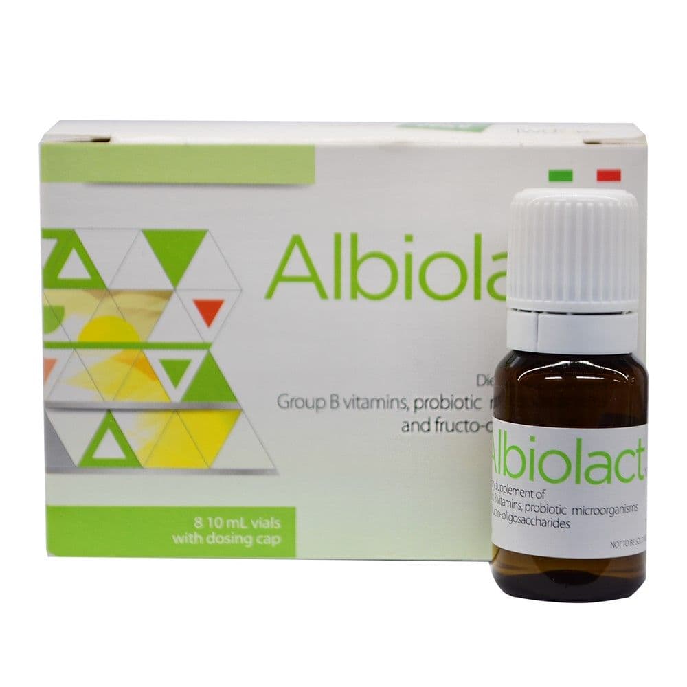 Suplement ushqimor me vitamina të grupit B dhe mikroorganizma probiotike, Albiolact