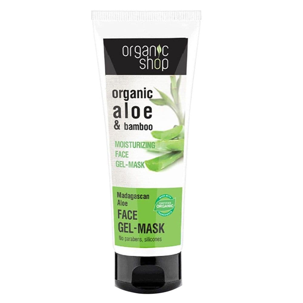 Maskë hidratuese për fytyrën, me Aloe Vera dhe bambu, Organic Shop, 75 ml