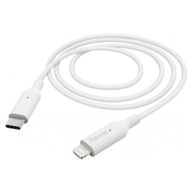 KABELL HAMA USB-C - LIGHTNING 1M WHITE 00201598
