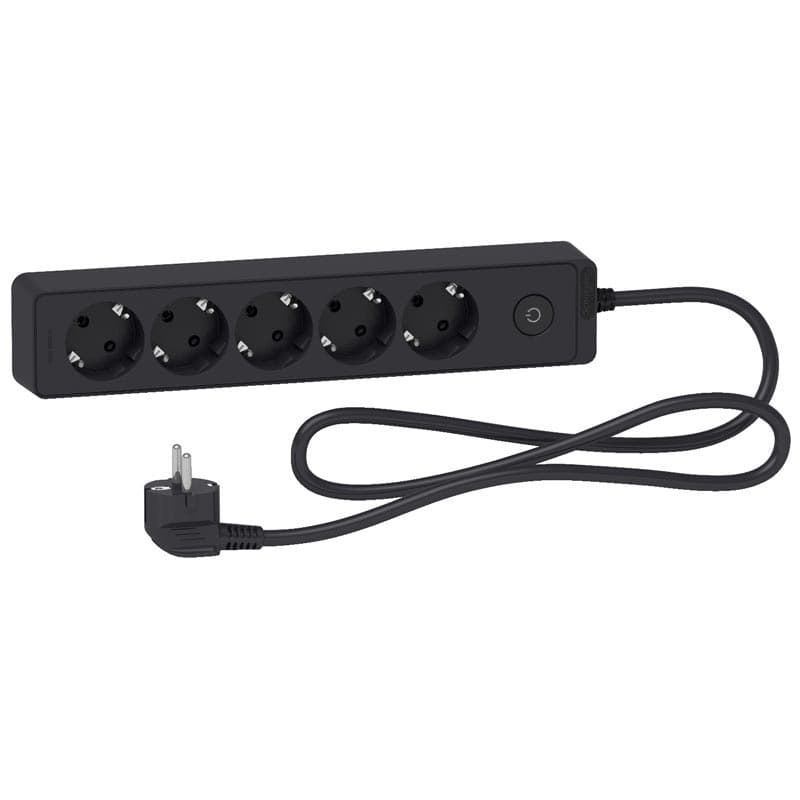 ZGJATUES SCHNEIDER 5PRIZA+CELES 1.5M ZI