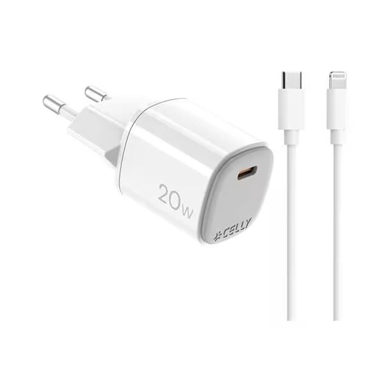 KARIKUES CELLY 20W + KABELL USB-C - LIGHTENING
